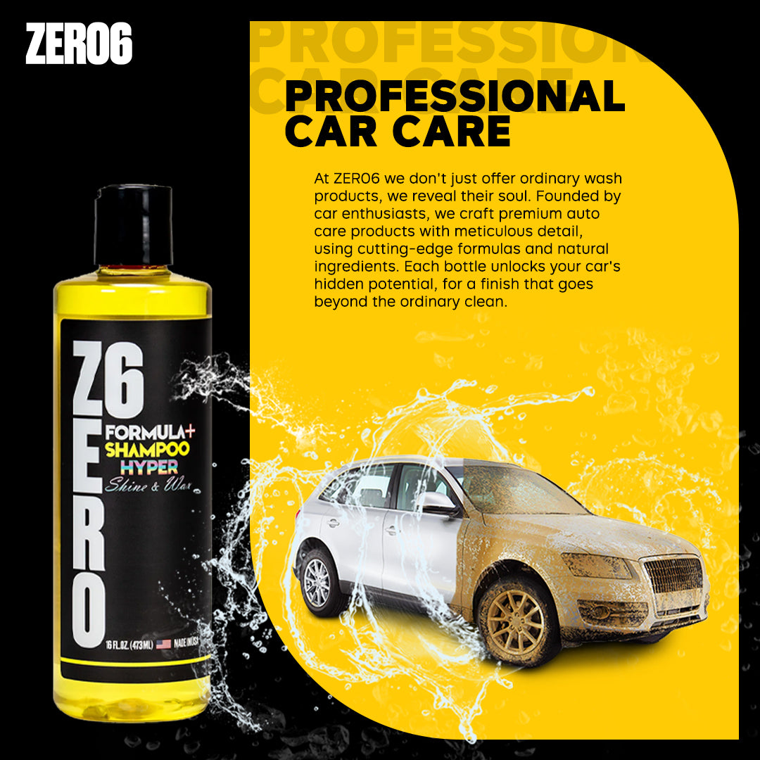 Wash & Care Combo Bundle | SiO2 Quick Detailer + Hyper Shine & Wax Shampoo
