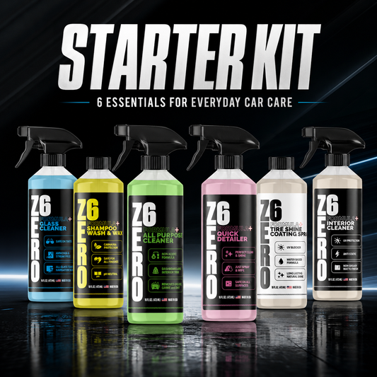 ZER06 Starter Kit Bundle | 6-Piece Everyday Car Care Kit