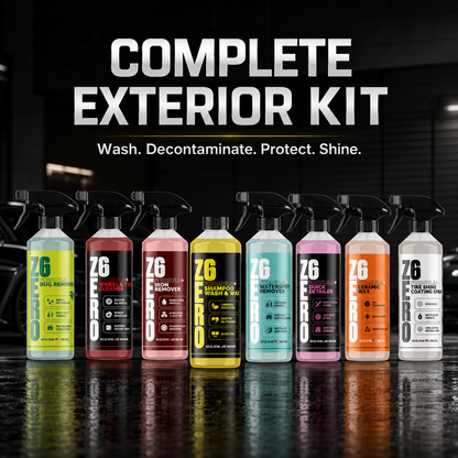 ZER06 Complete Exterior Kit | 8-Piece Exterior Car Care Bundle