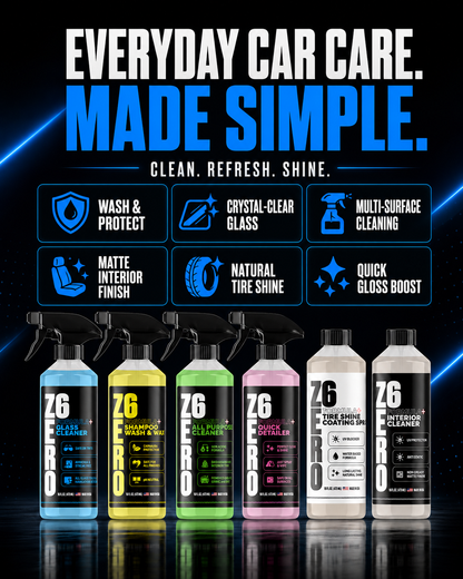 ZER06 Starter Kit Bundle | 6-Piece Everyday Car Care Kit