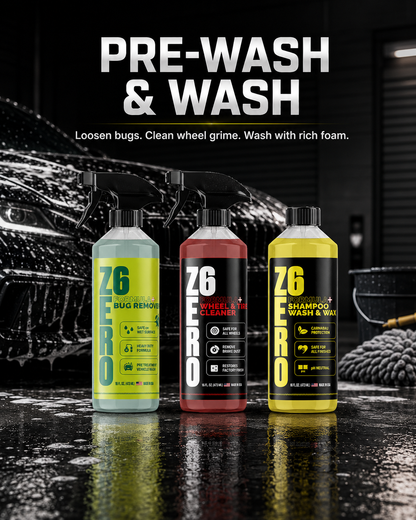 ZER06 Complete Exterior Kit | 8-Piece Exterior Car Care Bundle