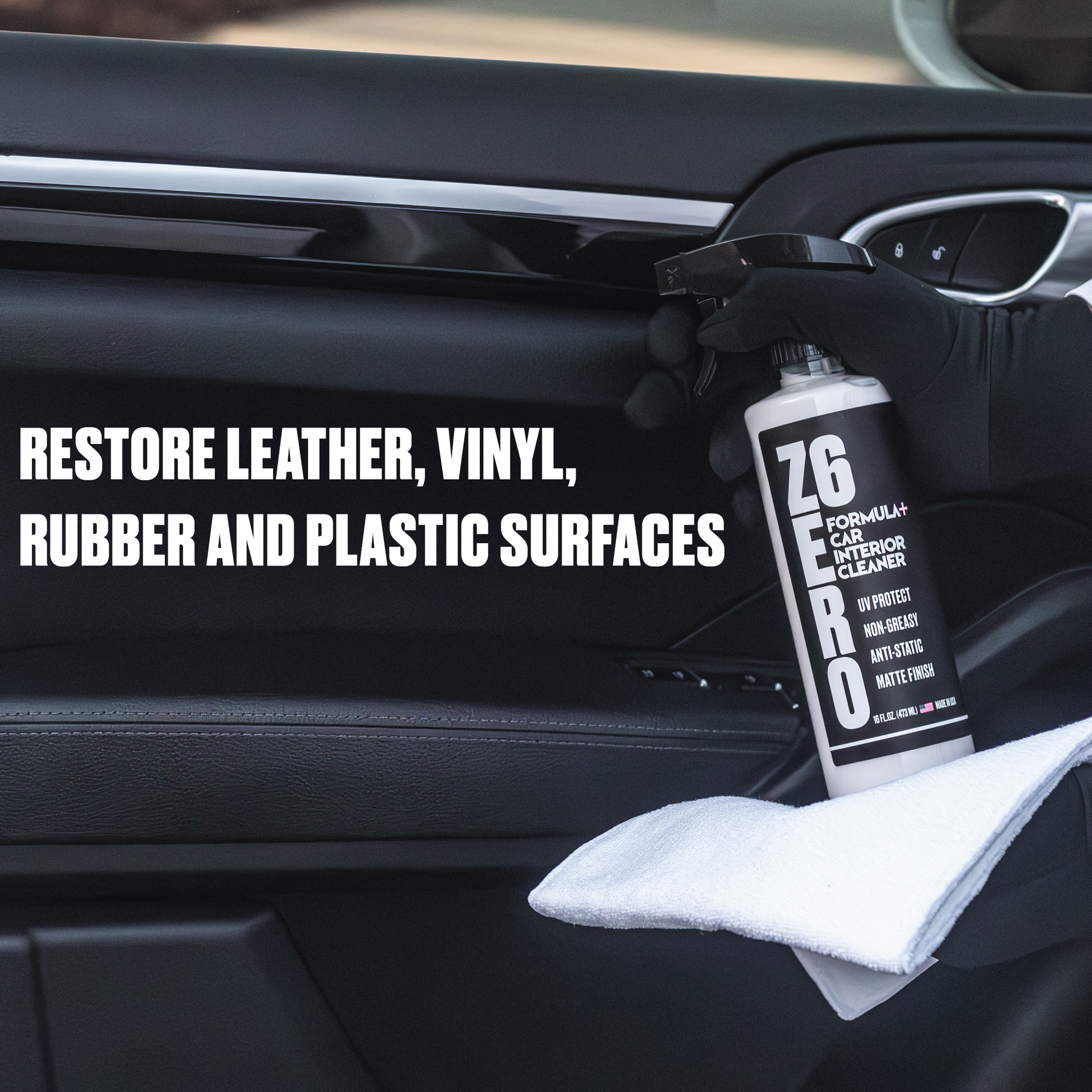 Interior Detailer Plastic Leather Finish Restorer For Car Cleaning