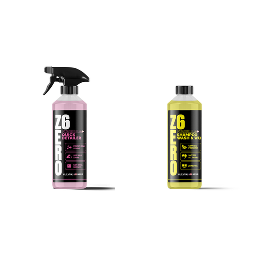 Wash & Care Combo Bundle | SiO2 Quick Detailer + Hyper Shine & Wax Shampoo